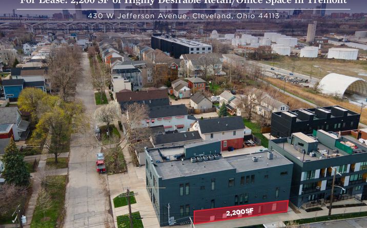 Pictures of Retail, Office property located at 430 W Jefferson Avenue, Cleveland, OH 44113 for lease - image #1