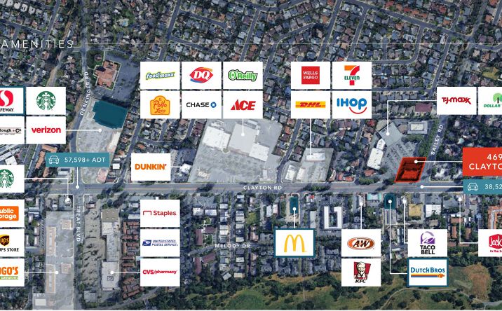 Pictures of Land, Retail property located at 4691 Clayton Rd, Concord, CA 94521 for lease - image #1