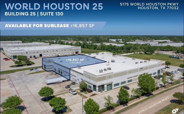 Pictures of Industrial property located at 5175 World Houston Pkwy, Houston, TX 77032 for lease - image #1