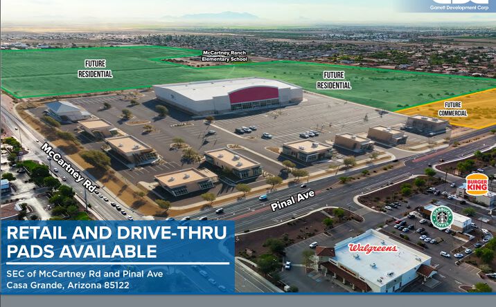 Pictures of Retail property located at SEC of McCartney Rd and Pinal Ave, Casa Grande, AZ 85122 for lease - image #1