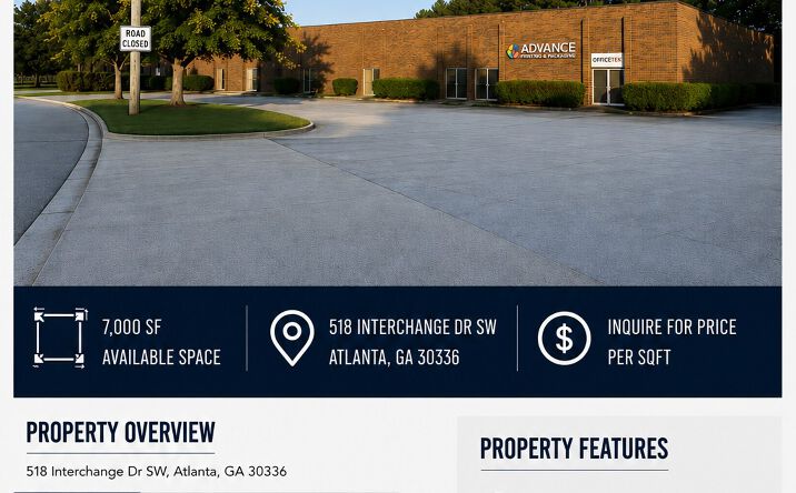 Pictures of Industrial property located at 518 Interchange Dr SW, Atlanta, GA 30336 for lease - image #1