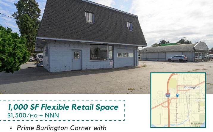 Pictures of Retail property located at 530 S Burlington Blvd, Burlington, WA 98233 for lease - image #1