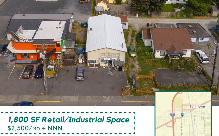 Pictures of Industrial, Retail property located at 121 E Rio Vista Ave, Burlington, WA 98233-2220 for lease - image #1