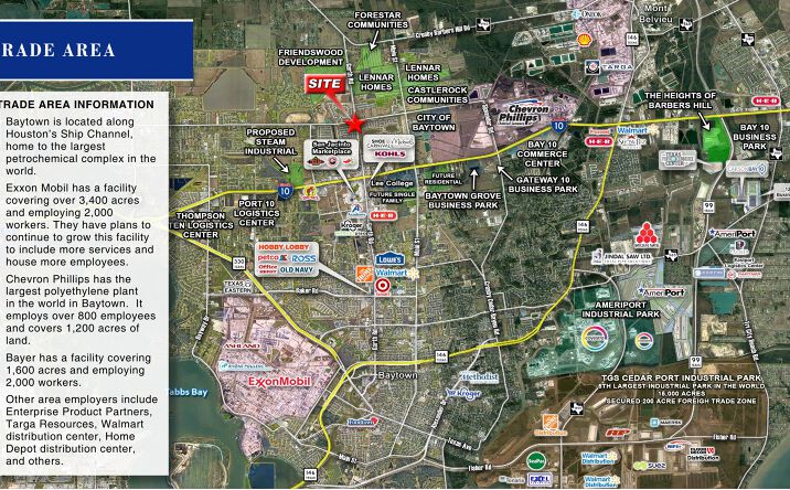Pictures of Retail property located at SWC of Wallisville Rd & Garth Rd, Baytown, TX 77521 for lease - image #1