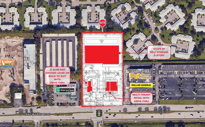 Pictures of Retail property located at 7281 Lake Worth Road, Greenacres, FL 33467 for lease - image #1