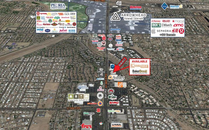 Pictures of Retail property located at Bell Rd & 69th Ave - Northwest Corner, Glendale, AZ 85308 for lease - image #1