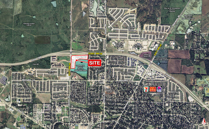 Pictures of Retail property located at Sec Loop 288 & Locust St, Denton, TX 76207 for lease - image #1