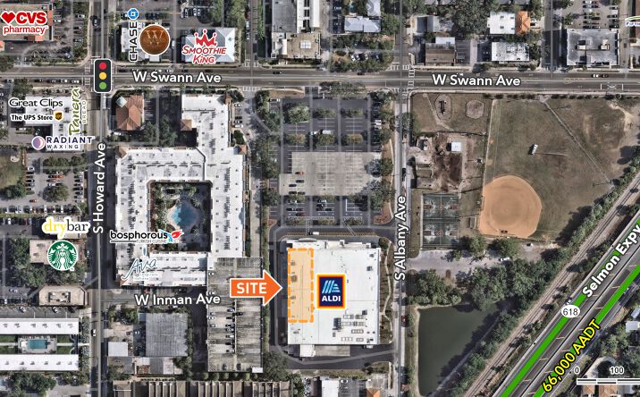Pictures of Retail, Special Purpose property located at 2100 West Swann Avenue, Tampa, FL 33606 for lease - image #1