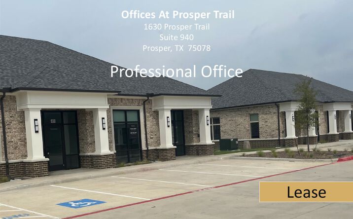 Pictures of Office property located at 1630 West Prosper Trail, Prosper, TX 75078 for lease - image #1