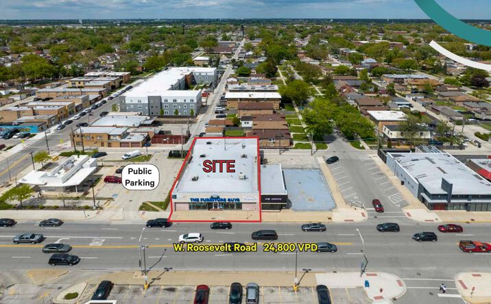 Pictures of Retail property located at 1607 W. Roosevelt Road, Broadview, IL 60155-4023 for lease - image #1