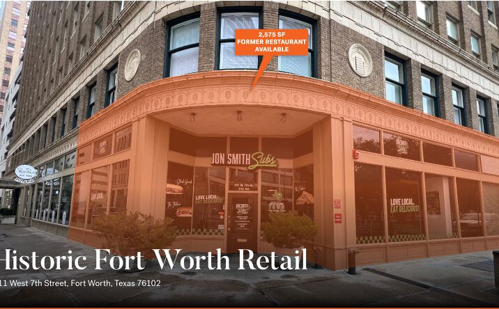 Pictures of Retail property located at 411 West 7th Street, Fort Worth, TX 76102 for lease - image #1