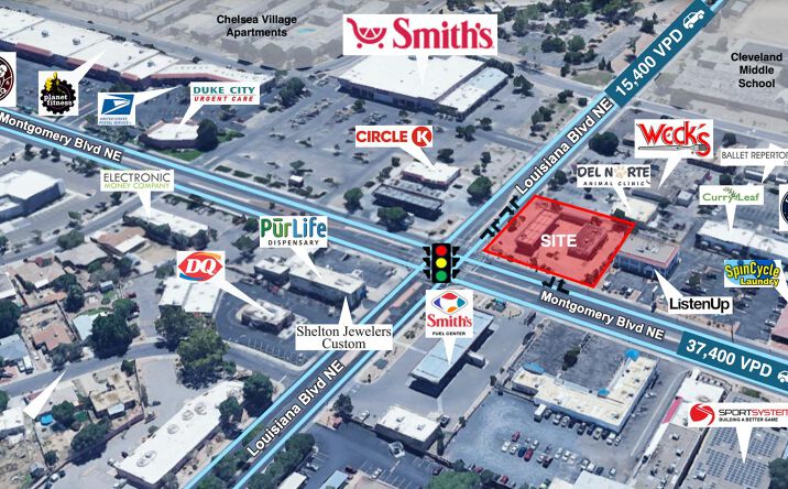 Pictures of Retail, Land property located at 6940 Montgomery Boulevard Northeast, Albuquerque, NM 87109 for lease - image #1