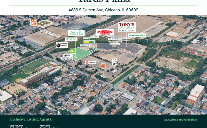 Pictures of Retail, Special Purpose property located at 4636 South Damen Avenue, Chicago, IL 60609 for lease - image #1