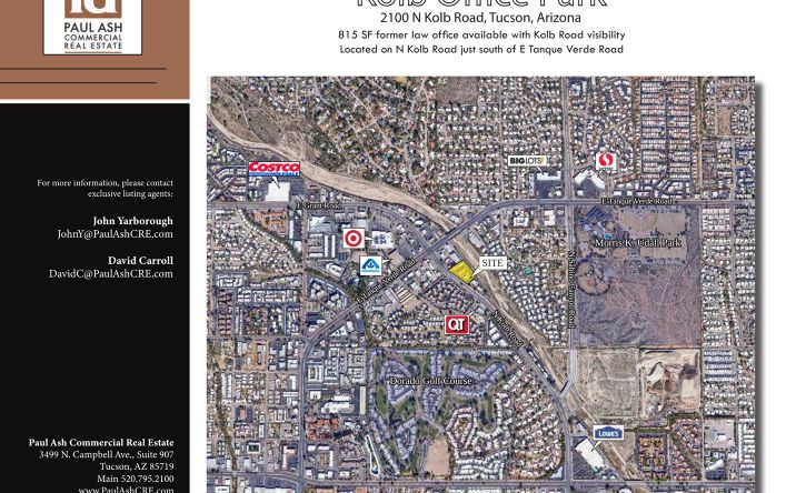 Pictures of Office property located at 2100 N Kolb Road, Tucson, AZ 85715 for lease - image #1