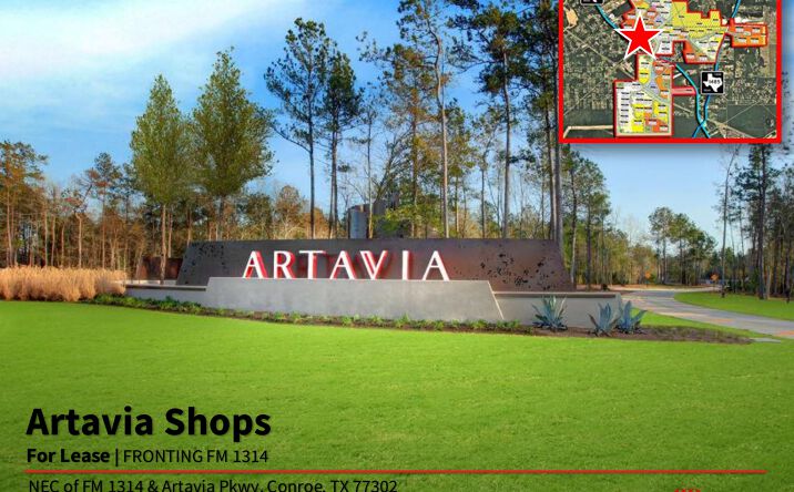 Pictures of Retail property located at NEC of FM 1314 & Artavia Pkwy, Conroe, TX 77302 for lease - image #1