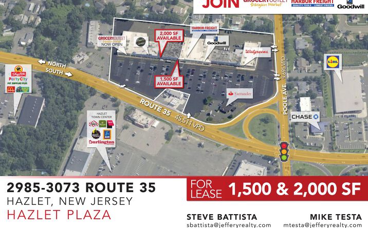 Pictures of Retail property located at 2985-3073 Route 35, Hazlet, NJ 07730 for lease - image #1