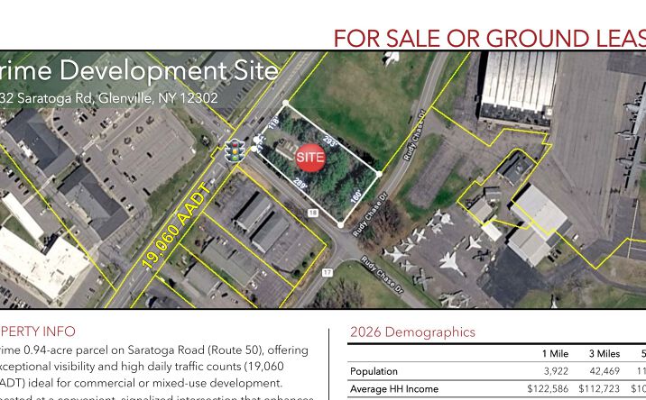 Pictures of Land property located at 132 Saratoga Road (Route 50), Glenville, NY 12302 for lease - image #1