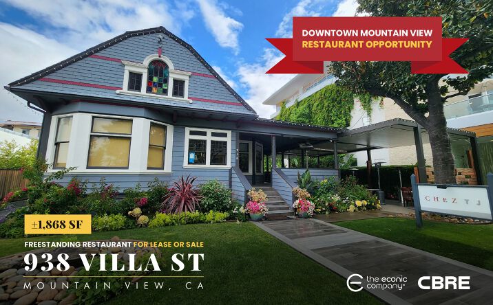 Pictures of Retail, Restaurant property located at 938 Villa St, Mountain View, CA 94041 for lease - image #1
