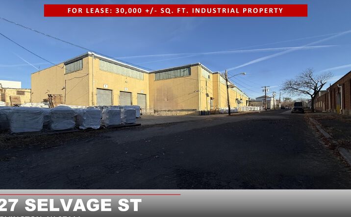 Pictures of Industrial property located at 27 Selvage Street, Irvington, NJ 07111 for lease - image #1
