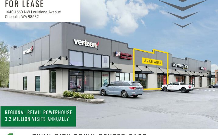 Pictures of Retail property located at 1640-1660 NW Louisiana Avenue, Chehalis, WA 98532 for lease - image #1