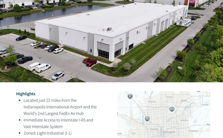 Pictures of Industrial property located at 2243 Southtech Dr, Greenwood, IN 46143-7900 for lease - image #1
