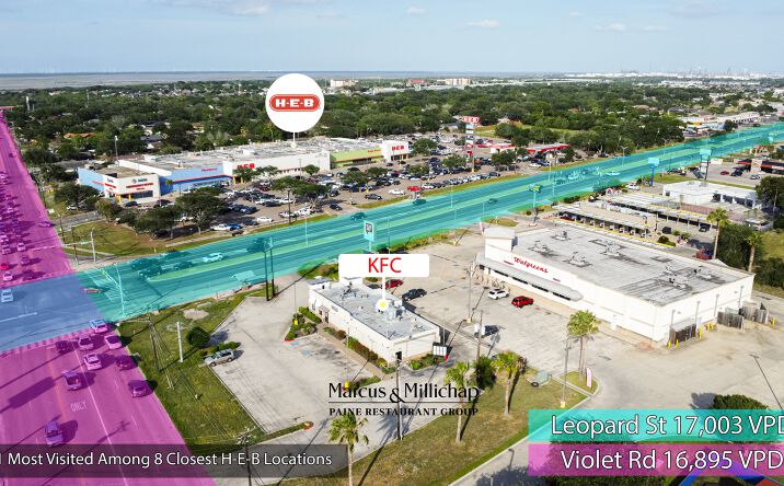 Pictures of Retail, Restaurant property located at 11153 LEOPARD ST, CORPUS CHRISTI, TX 78410-2613 for lease - image #1