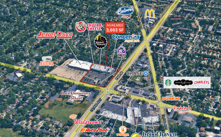Pictures of Retail property located at 7409 South Cass Avenue, Darien, IL 60561 for lease - image #1
