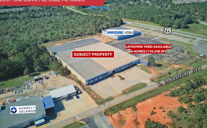 Pictures of Industrial property located at 2251 Old Curtis Rd, Elba, AL 36323 for lease - image #1