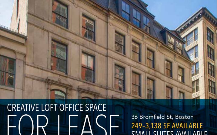 Pictures of Office property located at 36 Bromfield Street, Boston, MA 02116 for lease - image #1