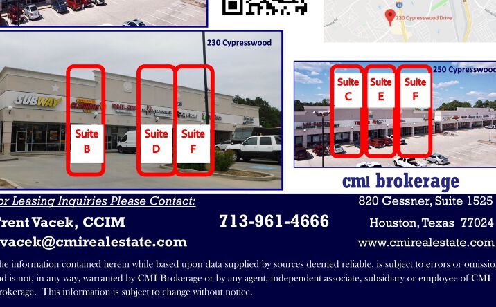 Pictures of Retail property located at 230 Cypresswood Dr, Spring, TX 77388 for lease - image #1
