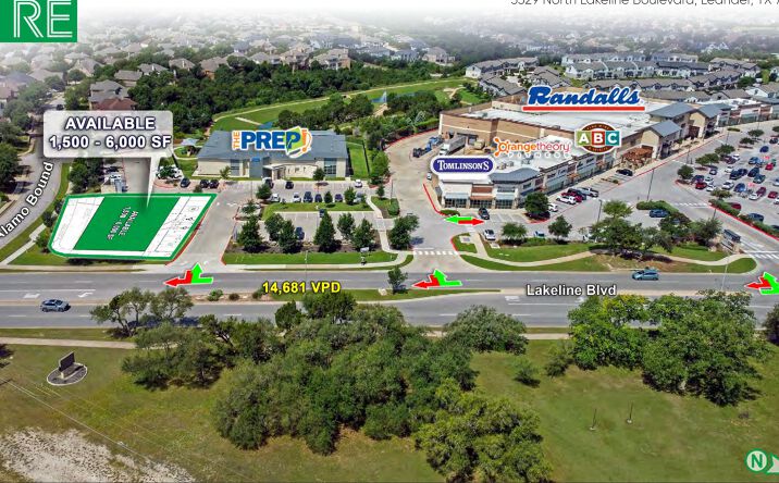 Pictures of Retail property located at 3329 North Lakeline Boulevard, Leander, TX 78641 for lease - image #1
