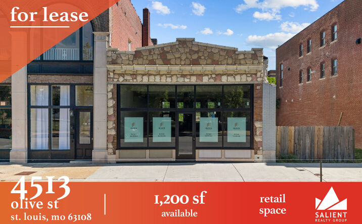 Pictures of Retail, Office property located at 4513 Olive Street, St. Louis, MO 63108 for lease - image #1