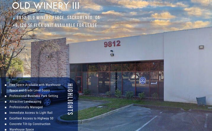 Pictures of Industrial property located at 9812 Old Winery Place, Sacramento, CA 95827-1732 for lease - image #1