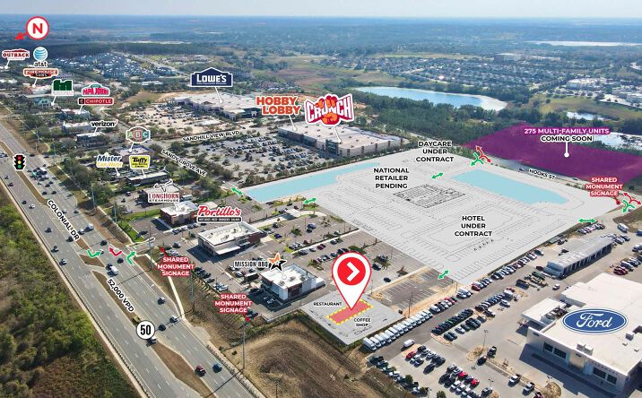 Pictures of Retail, Restaurant property located at Sr 50 & Sandhill View Blvd, Clermont, FL 34711 for lease - image #1