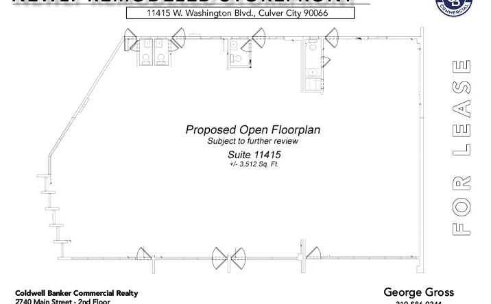 Pictures of Retail property located at 11415 Washington Blvd, Culver City, CA 90066 for lease - image #1
