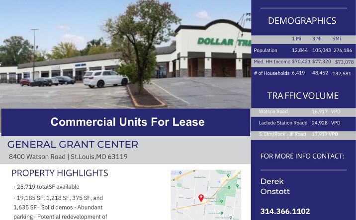 Pictures of Retail, Office, Special Purpose property located at 8460 Watson Road, St. Louis, MO 63119 for lease - image #1