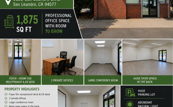 Pictures of Retail, Office property located at 1133 San Leandro Boulevard, San Leandro, CA 94577 for lease - image #1
