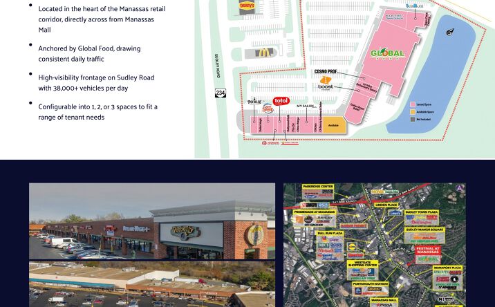 Pictures of Retail property located at 10352 Festival Lane, Manassas, VA 20109 for lease - image #1