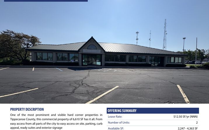 Pictures of Office property located at 1425 Sagamore Pkwy N, Lafayette, IN 47905 for lease - image #1