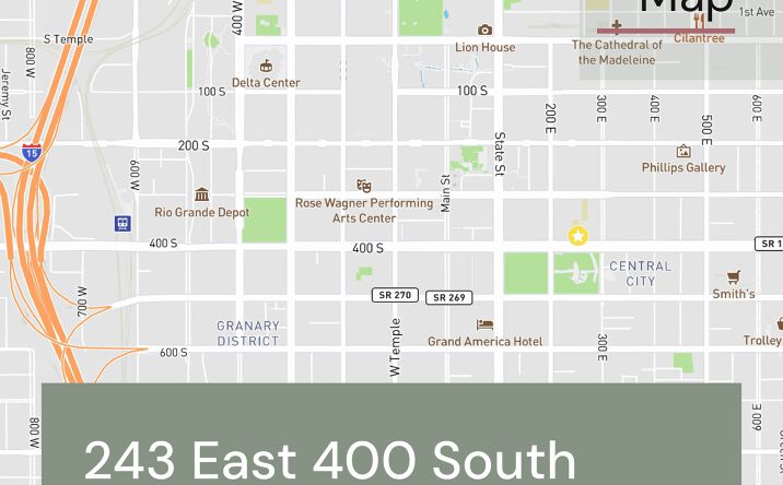 Pictures of Office property located at 243 East 400 South, Salt Lake City, UT 84111 for lease - image #1