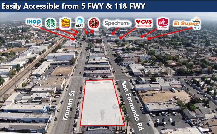 Pictures of Retail, Land property located at 1511 SAN FERNANDO RD, SAN FERNANDO, CA 91340 for lease - image #1