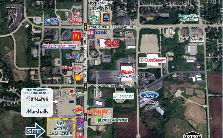 Pictures of Retail property located at SEC Cicero Ave. & 95th St., Oak Lawn, IL 60453 for lease - image #1
