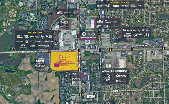 Pictures of Retail property located at Swc 159th St & La Grange Rd, Orland Park, IL 60467 for lease - image #1