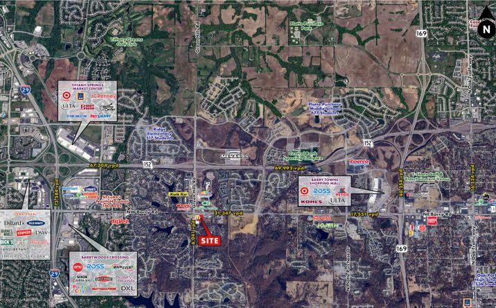 Pictures of Retail, Land, Restaurant property located at SEC Barry Road & Green Hills Road, Kansas City, MO 64151 for lease - image #1