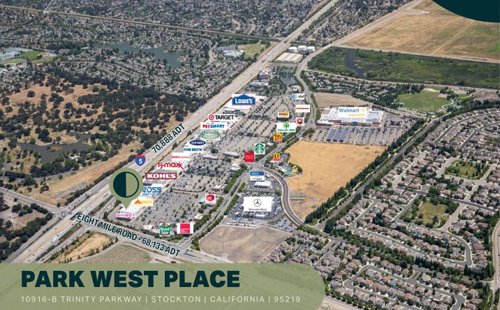 Pictures of Retail property located at 10916-B Trinity Parkway, Stockton, CA 95219 for lease - image #1