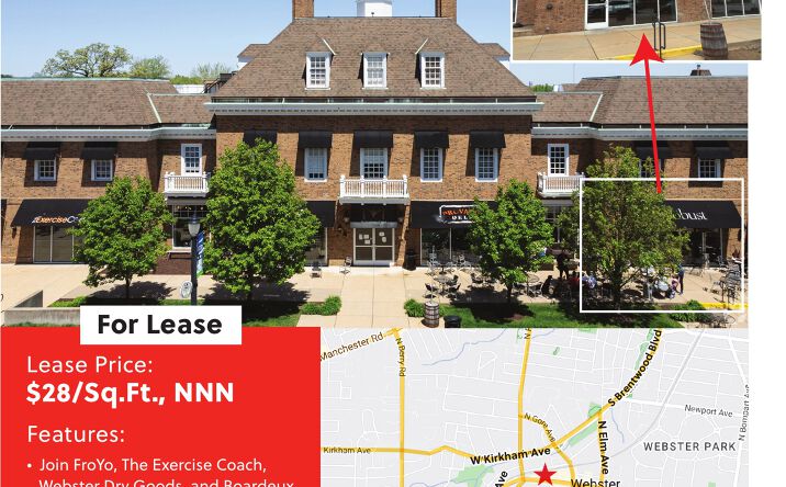 Pictures of Retail, Restaurant property located at 227 W Lockwood Ave, Webster Groves, MO 63119 for lease - image #1