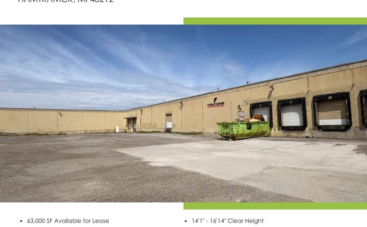 Pictures of Industrial property located at 6500 East Davison Street, Hamtramck, MI 48212 for lease - image #1