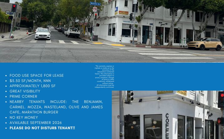 Pictures of Retail property located at 7475 Melrose Ave, Los Angeles, CA 90046 for lease - image #1