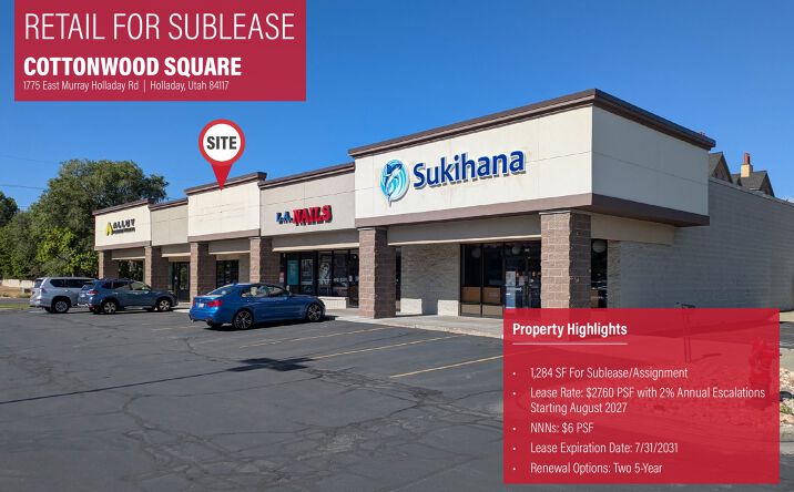 Pictures of Retail property located at 1775 E Murray Holladay Rd, Millcreek, UT 84117 for lease - image #1