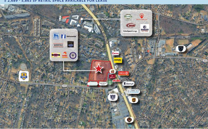 Pictures of Retail property located at 7008 E W.T. Harris Blvd, Charlotte, NC 28215 for lease - image #1